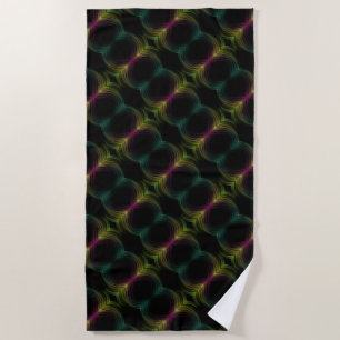 Serviette De Plage Motif Abstrait d'Art Psychédélique Groovy Coloré