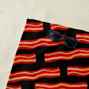 Serviette De Plage Motif Bacon savoureux