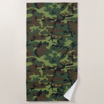 SERVIETTE DE PLAGE MOTIF CAMOFLAGE