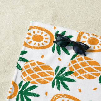 Serviette De Plage Motif d'ananas d'été