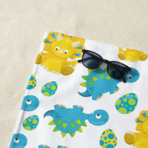 Serviette De Plage Motif De Dinosaures, Dinosaures Mignons, Baby Dino