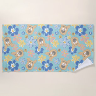 Serviette De Plage Motif de fleurs Scooby-Doo