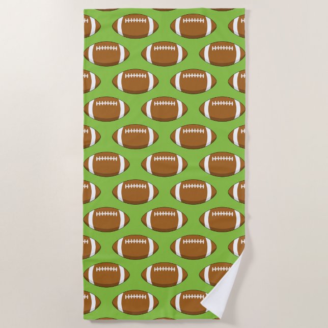 Serviette De Plage Motif de football américain (Devant)