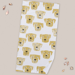 Serviette De Plage Motif de Labrador Retriever doré mignon