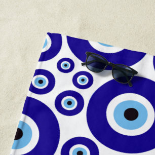 Serviette De Plage Motif de l'œil maléfique, Œil grec, Œil turc, Naza
