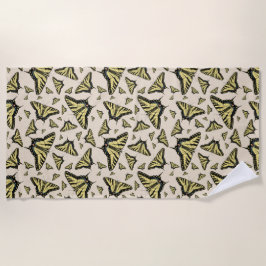 Serviette De Plage Motif des papillons Southwest Yellow Swallowtail