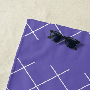 Serviette De Plage Motif diamant violet