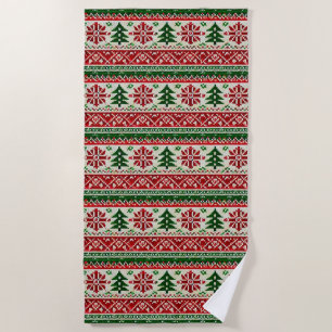 Serviette De Plage Motif Festif avec étoiles