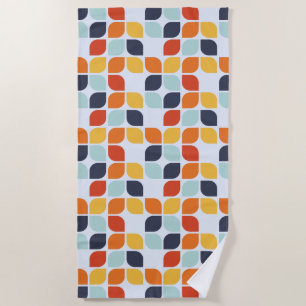 Serviette De Plage Motif géométrique vintage