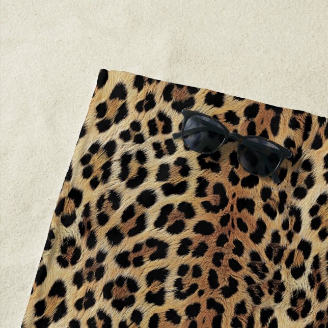 Serviette De Plage Motif léopard, tigre, peau de léopard, tendance, (En situation)