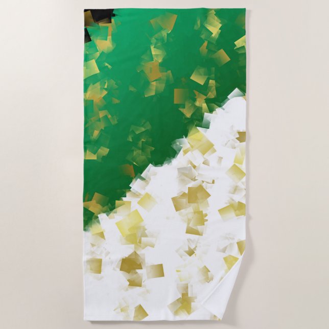 Serviette De Plage motif, métal, design, texture, forme, carré, (Devant)