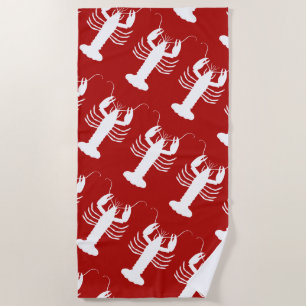 Serviette De Plage Motif nautique de homard