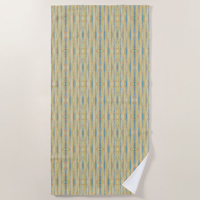 Serviette De Plage Motif Pois vertical aquarelle (Devant)