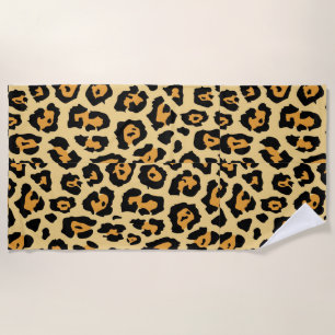 Serviette De Plage Motif Poster de animal Leopard-25560