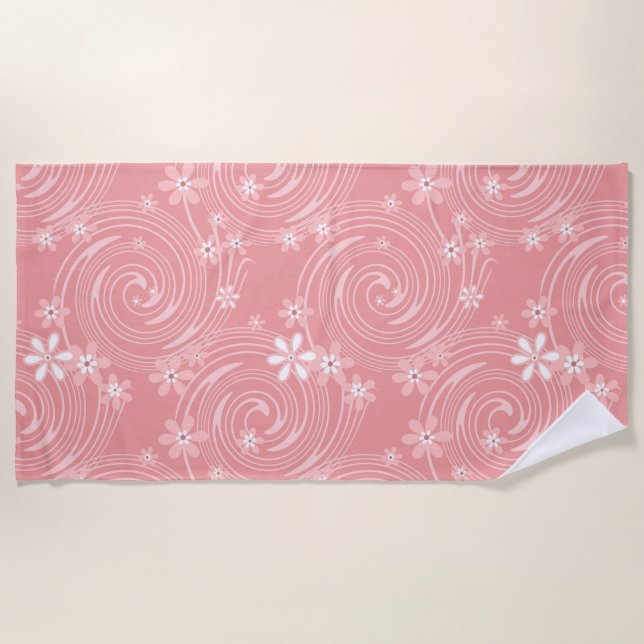 Serviette De Plage Motif rétro (Devant)