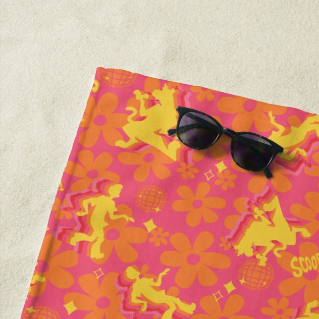 Serviette De Plage Motif Scooby-Doo Disco super (En situation)