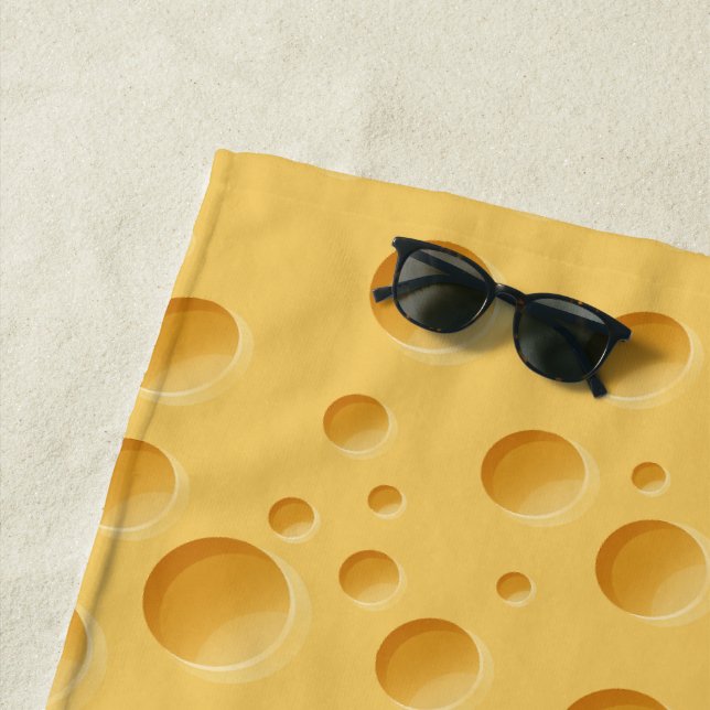 Serviette De Plage Motif suisse au fromage (En situation)