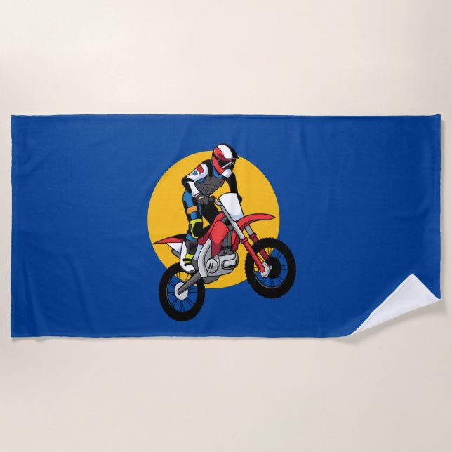 Serviette De Plage Moto (Devant)