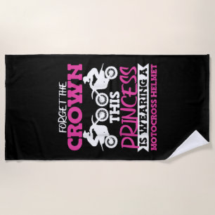 Serviette De Plage Motocross Dirt Bike Girl