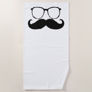 Serviette De Plage Moustache drôle #23