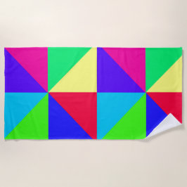 Serviette de plage multicolore