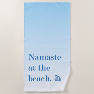 Serviette De Plage Namaste Sur La Plage