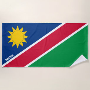 Serviette De Plage Namibie Drapeau splendide patriotique