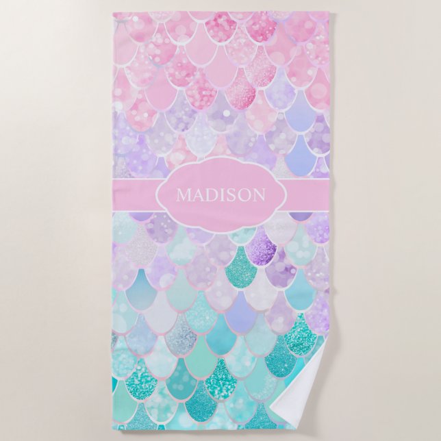 Serviette de plage nautique élégante mignonne de (Devant)