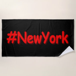 Serviette De Plage "#NewYork" Joli design. Commandez dès maintenant