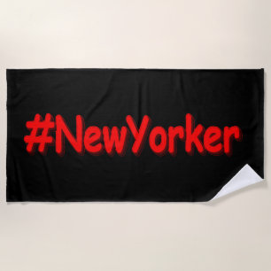 Serviette De Plage "#NewYorker" Joli design. Commandez dès maintenant