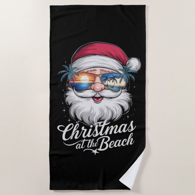 Serviette De Plage Noël À La Plage Hawaiian Summer Holiday (Devant)