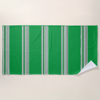 Serviette de plage noire et verte