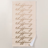 Nom de script Dégradé beige répétitif Nom