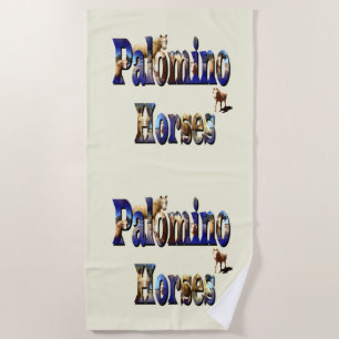 Serviette De Plage Nom Du Cheval Palomino Fait Avec Des Images Palomi
