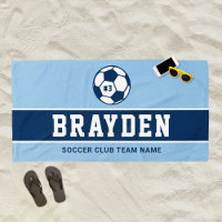 Nom du joueur de football bleu marine personnalisé
