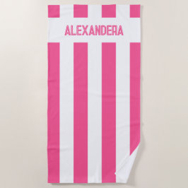Serviette De Plage Nom Pink Pool Bachelorte