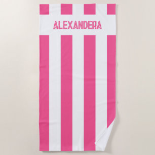 Serviette De Plage Nom Pink Pool Bachelorte