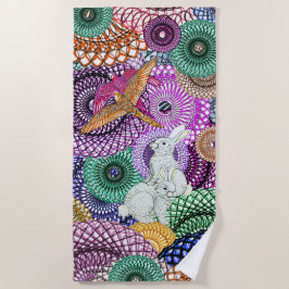 Serviette De Plage Nombreux lapins
