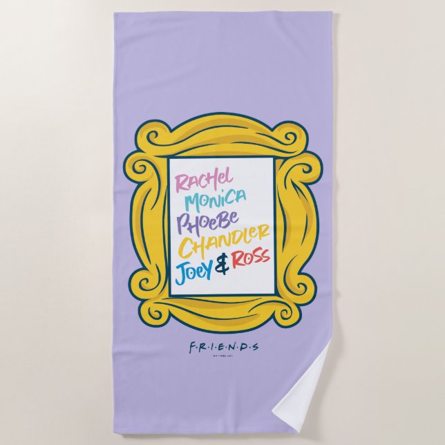 Serviette De Plage Noms de FRIENDS™ dans Peephole (Devant)