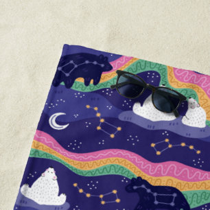 Serviette de plage Northern Lights