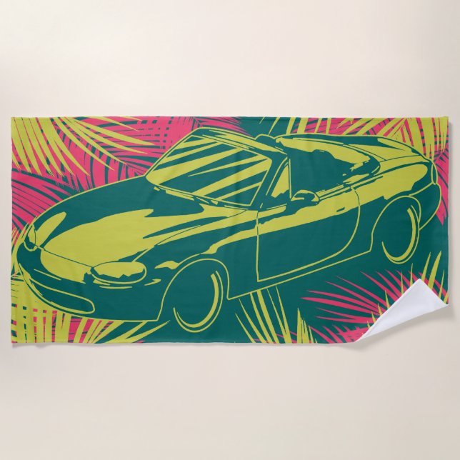 Serviette De Plage NOTA: de mauvais goût Miata (Devant)