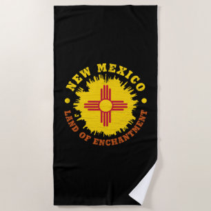 SERVIETTE DE PLAGE NOUVEAU DRAPEAU D'ÉTAT DU MEXIQUE