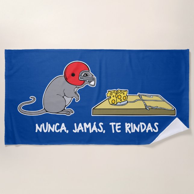 Serviette De Plage Nunca jamas te rindas (Devant)