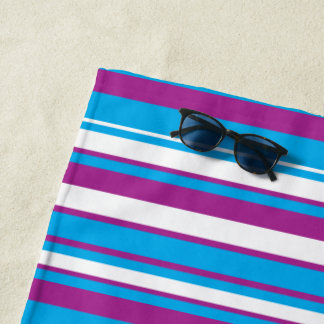 Serviette De Plage Ocean Breeze Diagonal Stripe Beach Towel