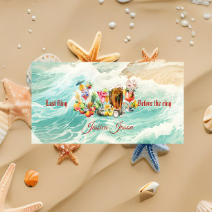 Serviette De Plage Ocean Cocktails Fruits tropicaux Bachelorette Part