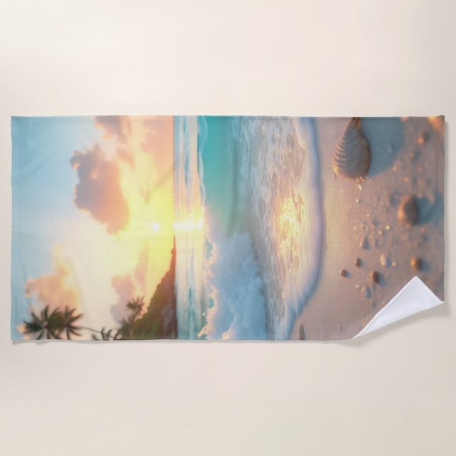 Serviette De Plage Ocean Dream Serenity Beach Towels (Devant)