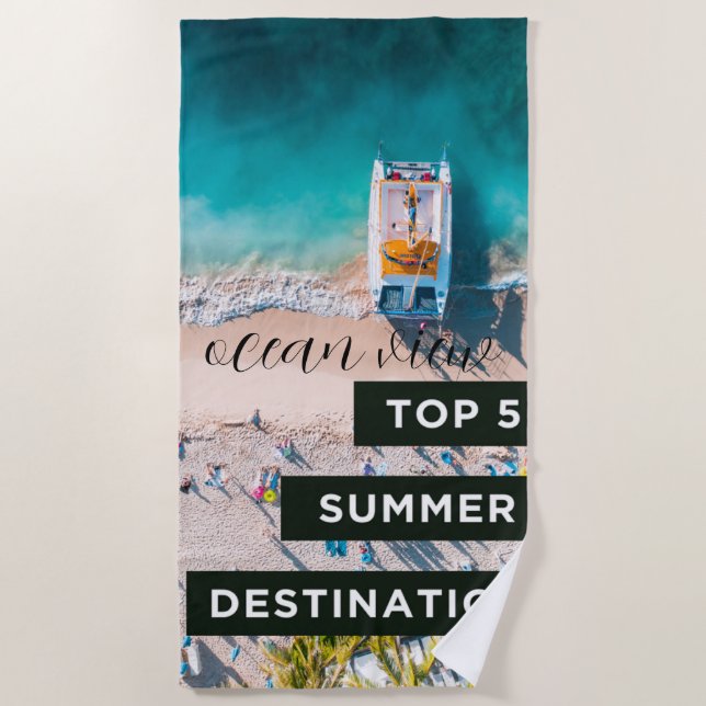 Serviette de plage Ocean View (Devant)
