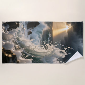 Serviette De Plage Ocean Waves & Sea Foam Beach Towel