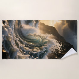 Serviette De Plage Ocean Waves & Sea Foam Beach Towel