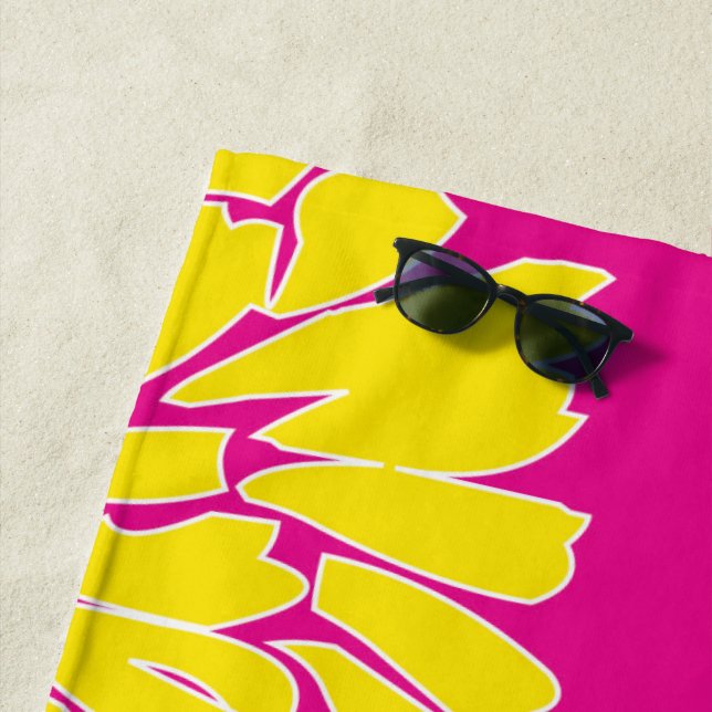 Serviette De Plage Oh Dahlia ! (En situation)